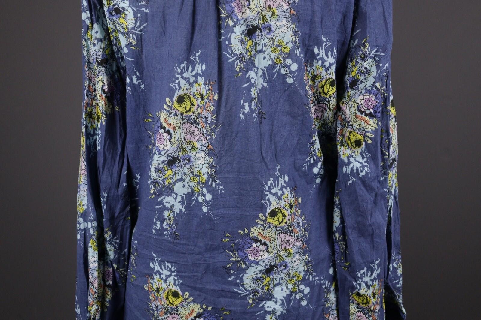 Designer Emily Van Den Bergh Multicolor Floral Blouse Shirt Size 44 Size M / US 6-8 / IT 42-44 - 7 Thumbnail