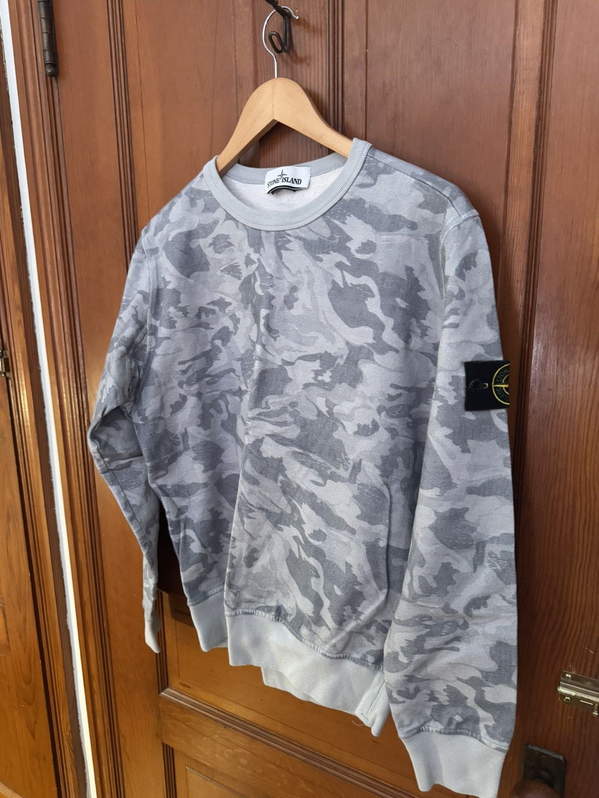 Stone Island Grey camo Stone Island crew neck Size US S / EU 44-46 / 1 - 1 Thumbnail