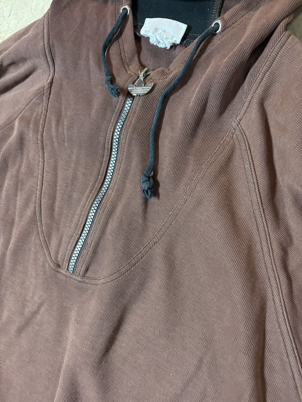 Adidas VTG 80’s Adidas Originals Oversized Kanye Style Hoodie Brown Size US L / EU 52-54 / 3 - 2 Thumbnail