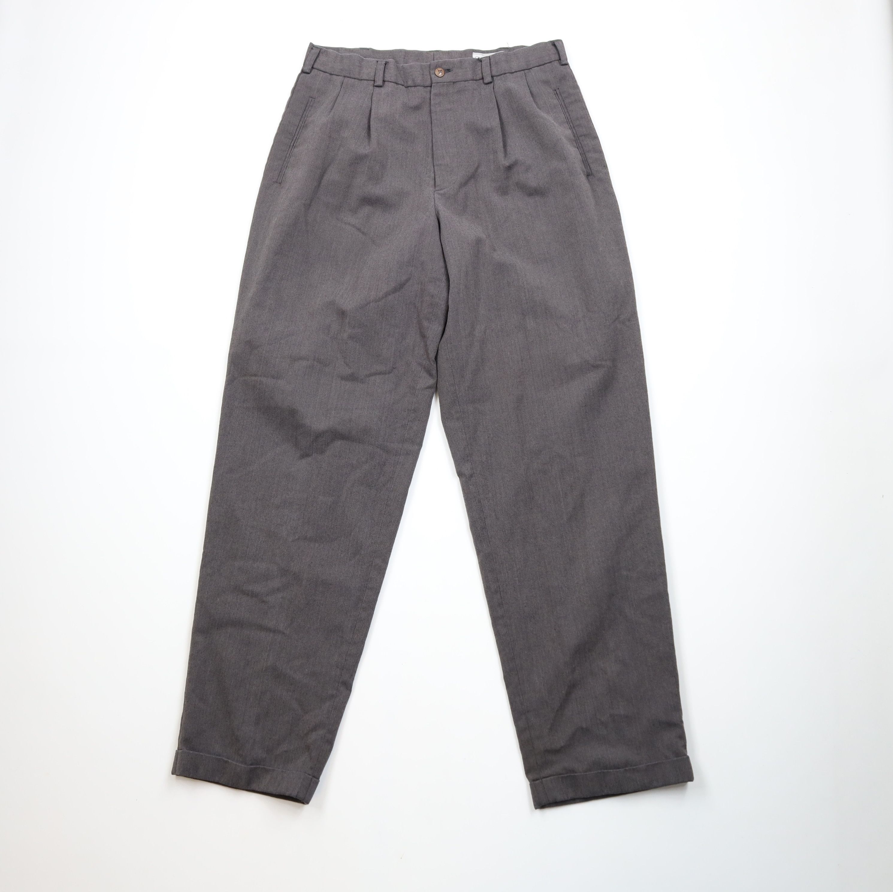Vintage Vintage 90s Streetwear Wide Leg Chino Pants Herringbone Size US 34 / EU 50 - 1 Thumbnail