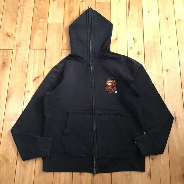 Bape × Nigo × Swarovski BAPE HEAD Swarovski logo full zip hoodie a bathing ape NIGO Size US M / EU 48-50 / 2 - 2 Thumbnail
