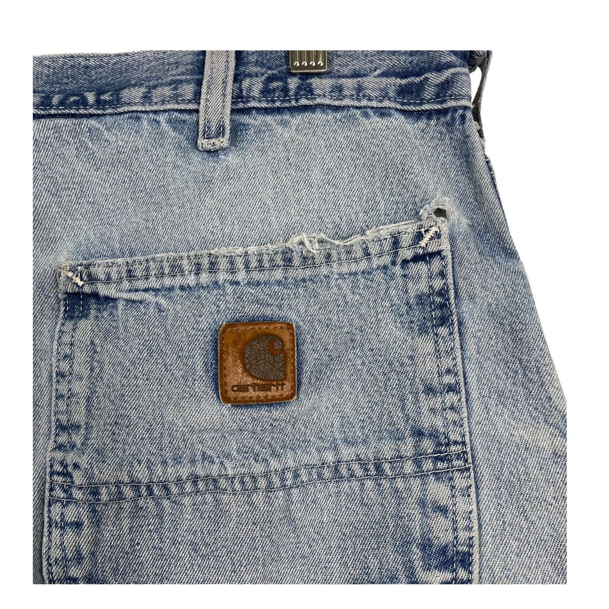 Carhartt × Carhartt Wip × Vintage 💥CARHARTT WIP SINGLE KNEE DISTRESSED JEANS Size US 34 / EU 50 - 12 Thumbnail