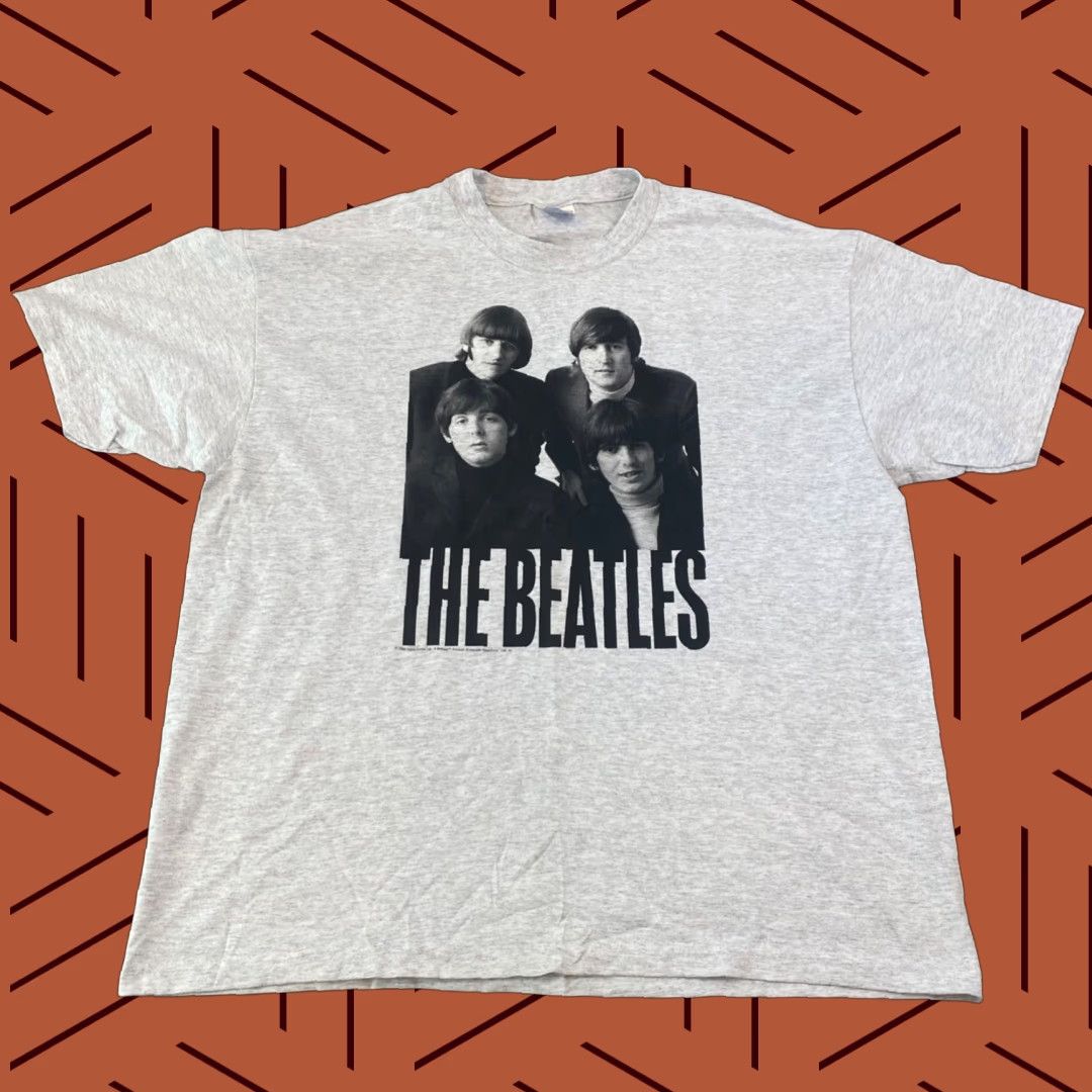 Hanes VINTAGE The Beatles Shirt Mens XL Hanes Gray 1999 Graphic Tee 90's Band Lennon Shirt Hanes Mens XL Gray 1990s Vintage Beatles Tee Size US XL / EU 56 / 4 - 1 Thumbnail