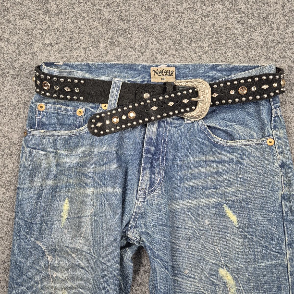 14th Addiction Studded leather belt Size ONE SIZE - 1 Thumbnail