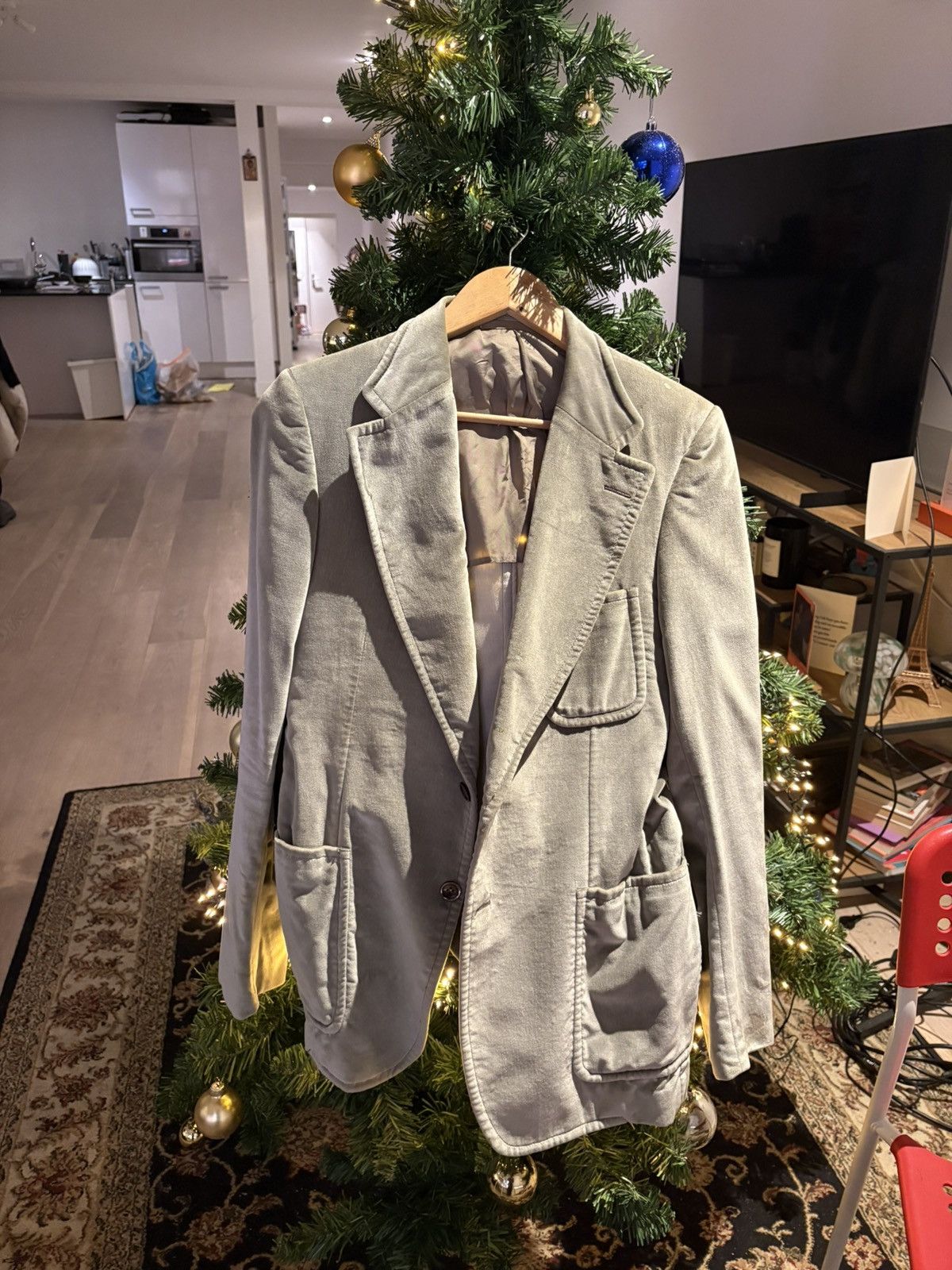 Gucci Gucci Tom Ford Era Velvet Blazer Jacket Archive Early 2000s Size 46S - 5 Thumbnail