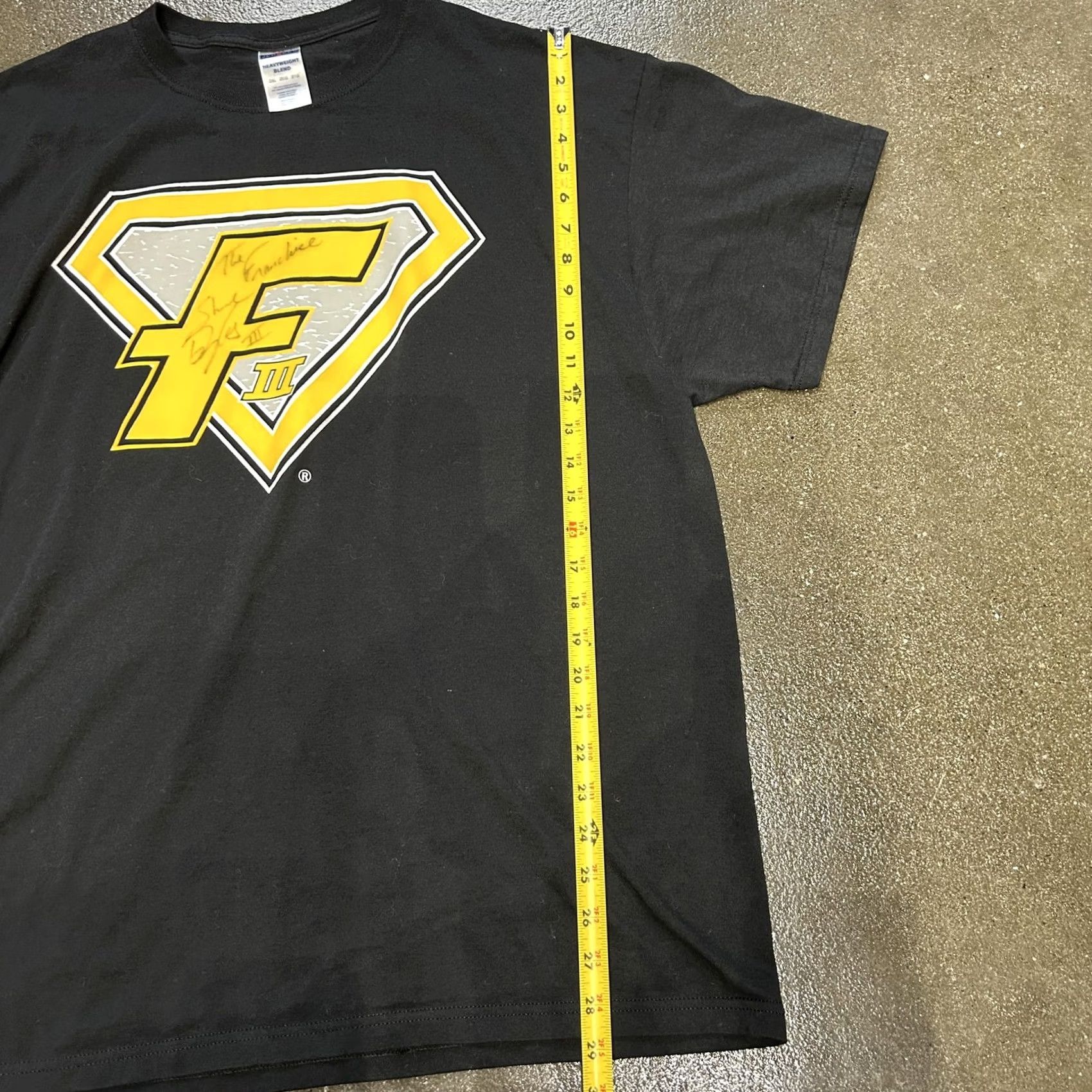 Jerzees Nike Shirt Mens 2XL Black Jerzees F Logo Graphic Tee T-Shirt Size US XXL / EU 58 / 5 - 4 Thumbnail