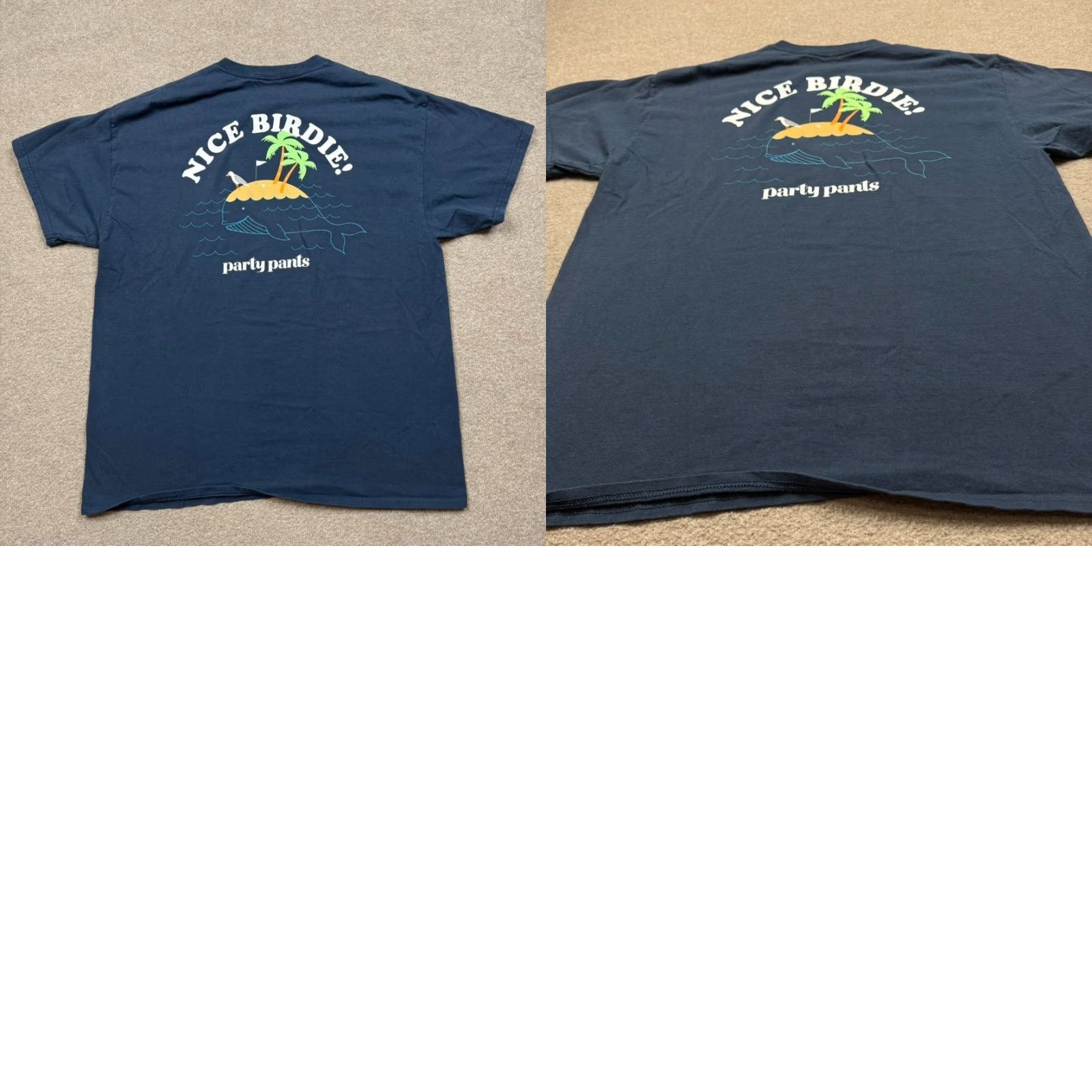 Vintage Vintage Party Pants Men's T-Shirt Size XL Short Sleeve Graphic Print Logo Blue Casual Size US XL / EU 56 / 4 - 8 Thumbnail