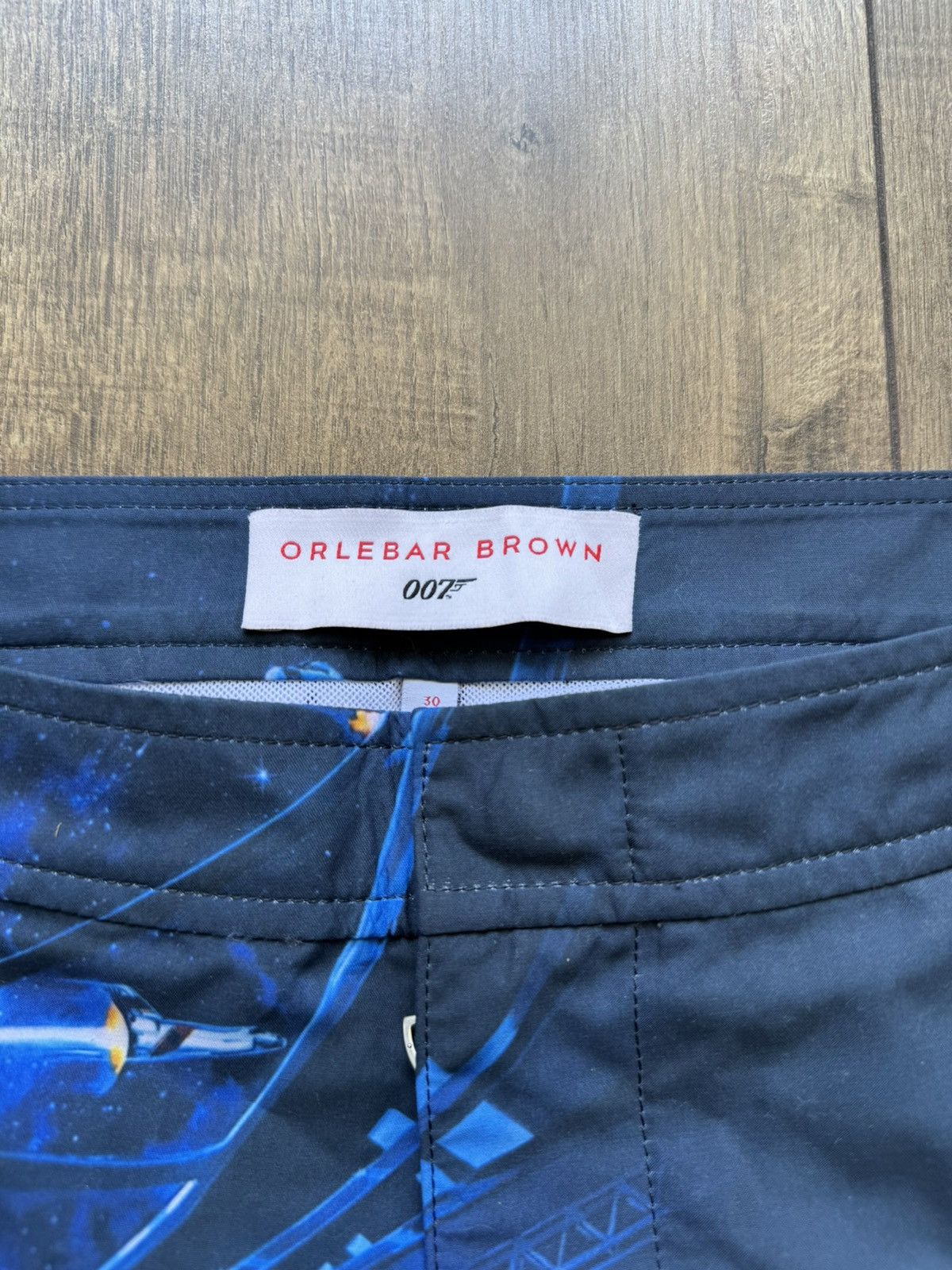 Designer × Orlebar Brown Orlebar Brown Bulldog James Bond 007 Moonraker Shorts Trunks Size US 30 / EU 46 - 6 Thumbnail