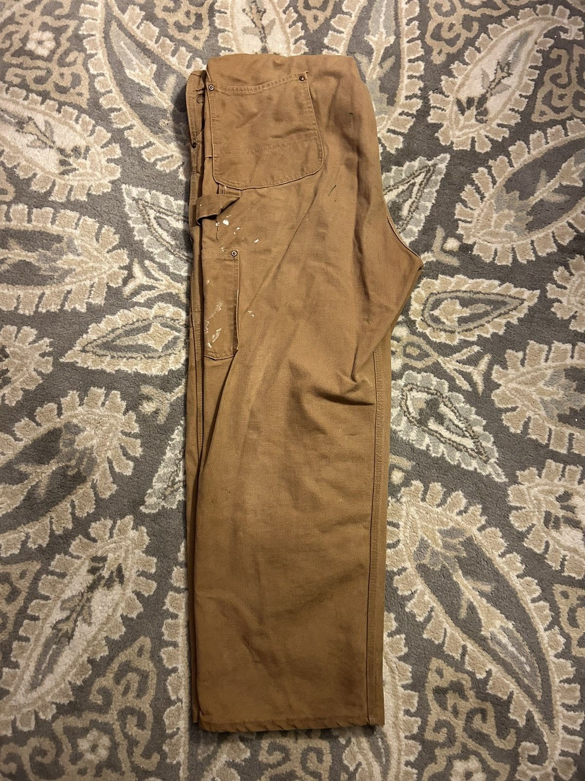 Carhartt × Vintage 1970s Carhartt Double Knee Overalls Size US 42 / EU 58 - 4 Thumbnail