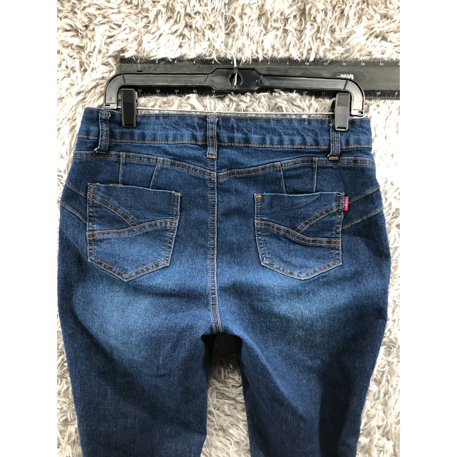 Vintage QQMY Capri Jeans Size 13 Juniors Womens Medium Wash Blue Jeans Capris Size 34" / US 12 / IT 48 - 6 Thumbnail