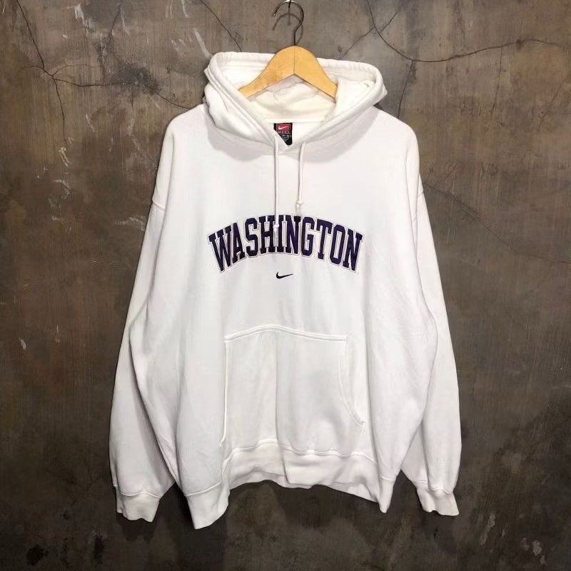 Nike Y2K 90s Vintage Hoodie Nike Center Washington Size US XL / EU 56 / 4 - 1 Thumbnail