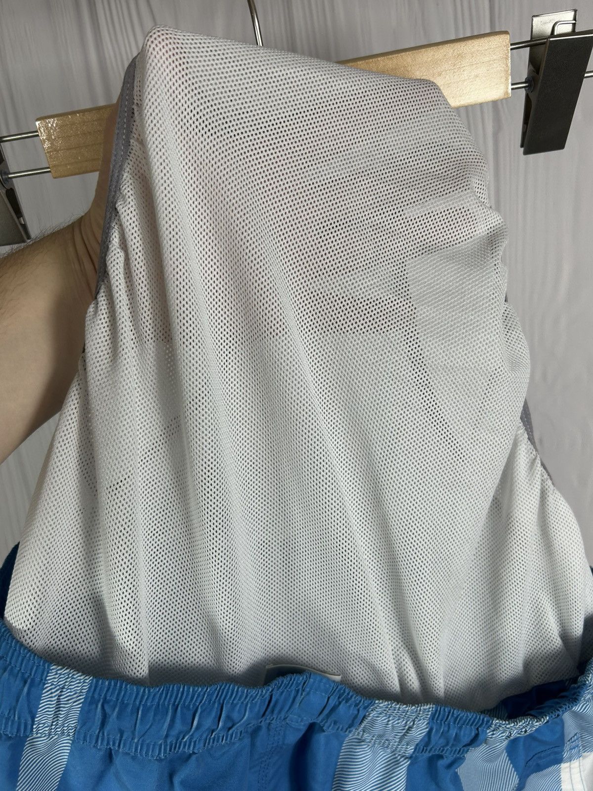 Burberry Burberry Blue Exaggereted Check Pattern Swim Shorts Size L Size US 34 / EU 50 - 12 Thumbnail