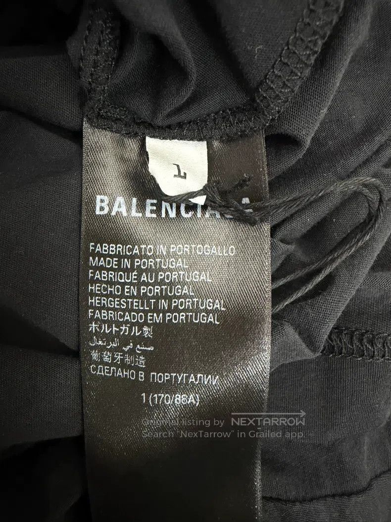 Balenciaga Balenciaga Black Long Sleeve T-Shirt Size US S / EU 44-46 / 1 - 7 Thumbnail