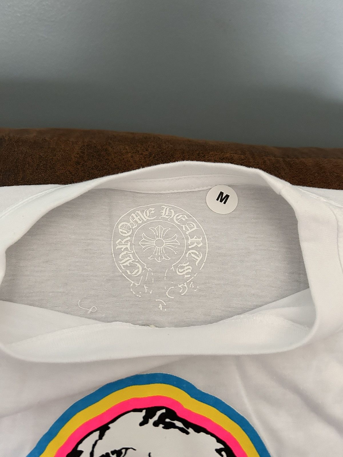 Chrome Hearts FOTI LS T-SHIRT White Multi Color SZ M NWT Chrome Hearts FOTI LS T-SHIRT White Multi Color SZ M NWT