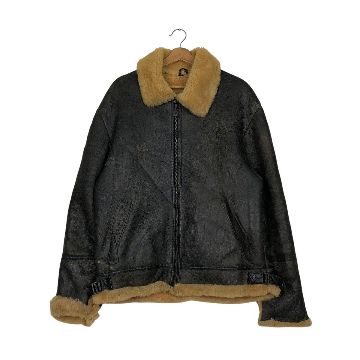 Canterbury of New Zealand 🔥VINTAGE GENUINE LEATHER JACKET SHEARLING CANTERBURY Size US M / EU 48-50 / 2 - 3 Thumbnail