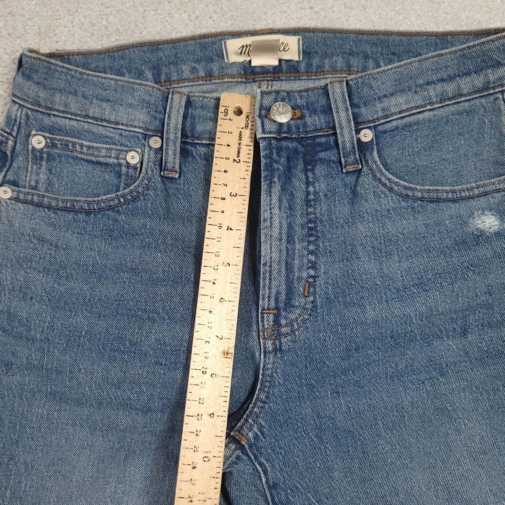 Madewell Madewell Jeans The Perfect Vintage 26 Blue Mid Rise Straight Medium Wash Womens Jeans Size 26" / US 2 / IT 38 - 7 Thumbnail