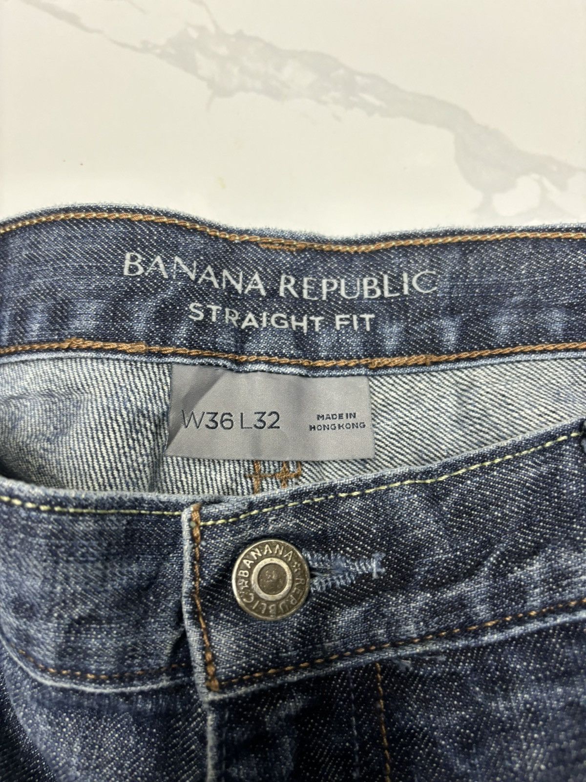Banana Republic Vintage Banana Republic Baggy Nice Faded Denim Jeans Size US 36 / EU 52 - 8 Thumbnail