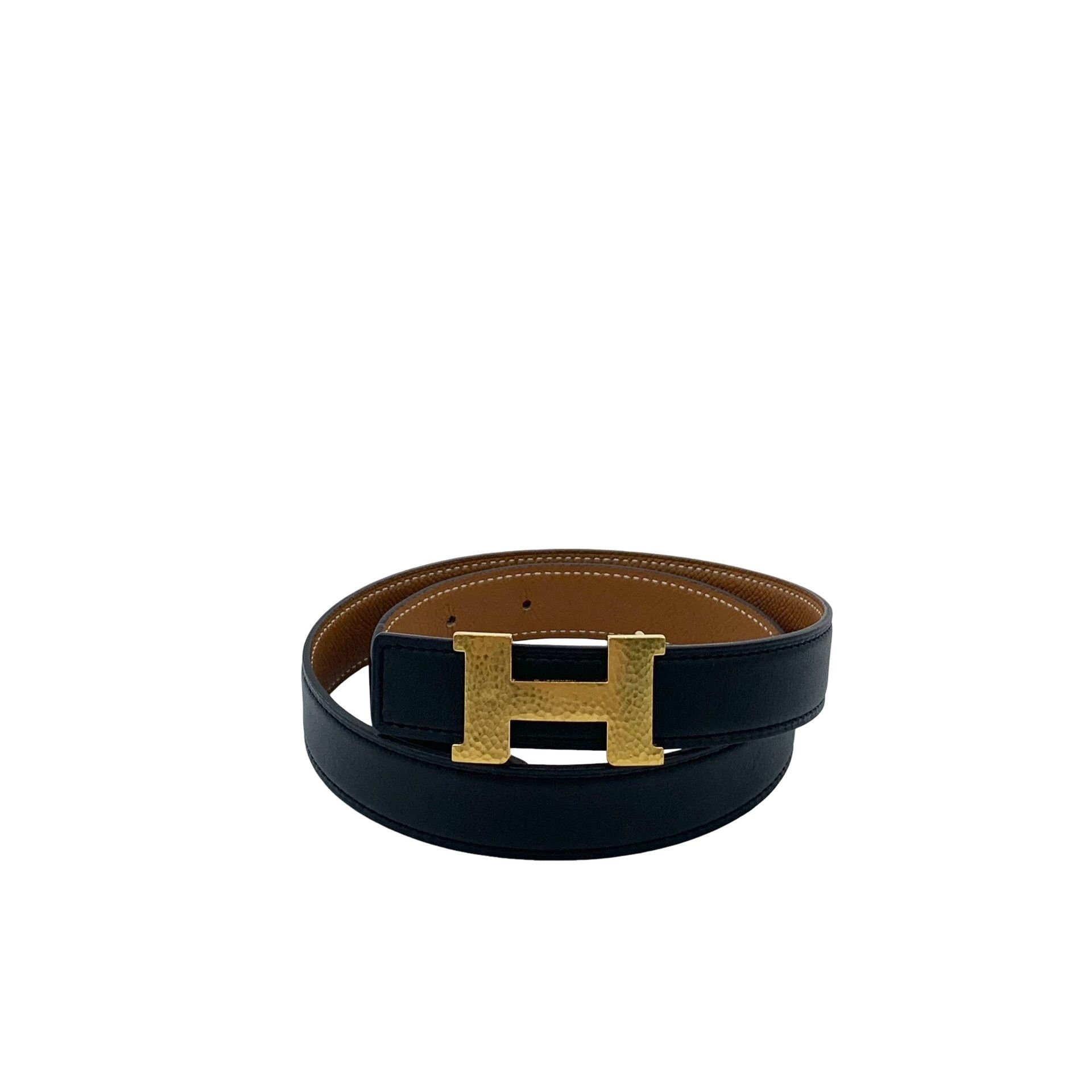 Hermes Hermes Hammered H Martelee Leather Belt 80/32 Size 32 - 1 Thumbnail