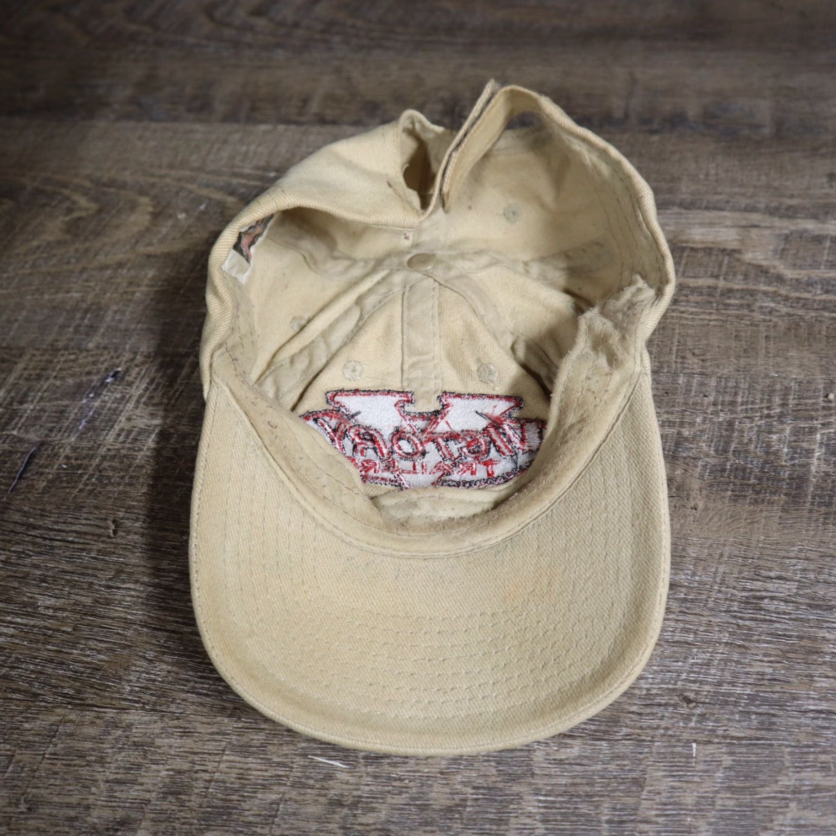 Vintage VINTAGE Victory Trailers Tan Hat Cap Strapback Adjustable Adult Size ONE SIZE - 6 Thumbnail