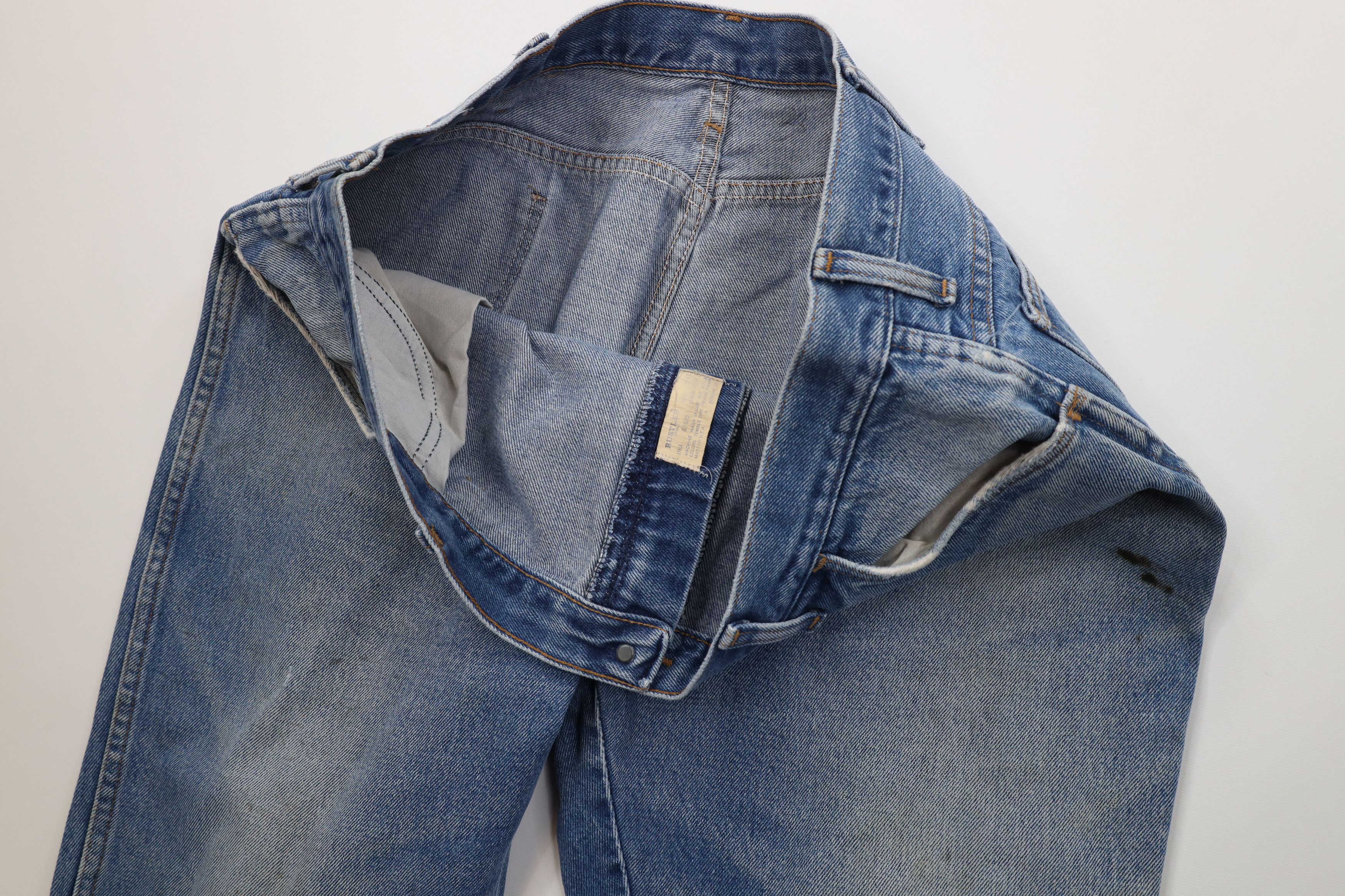 Vintage Vintage 70s Streetwear Flared Bootcut Denim Jeans Blue USA Size US 40 / EU 56 - 11 Thumbnail