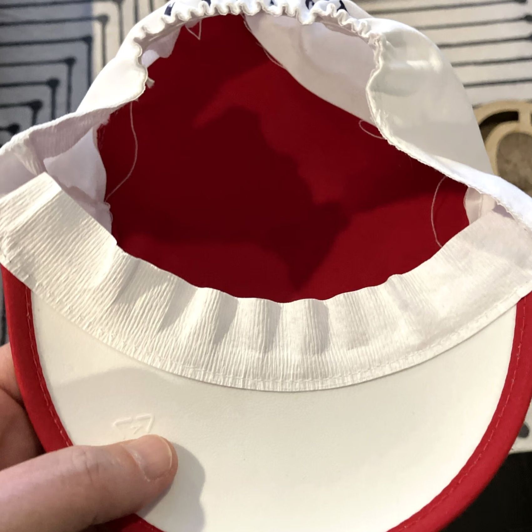 St. John VINTAGE St. John's Redmen BEASTS OF THE EAST Painters Cap Hat NWOT Size ONE SIZE - 6 Thumbnail