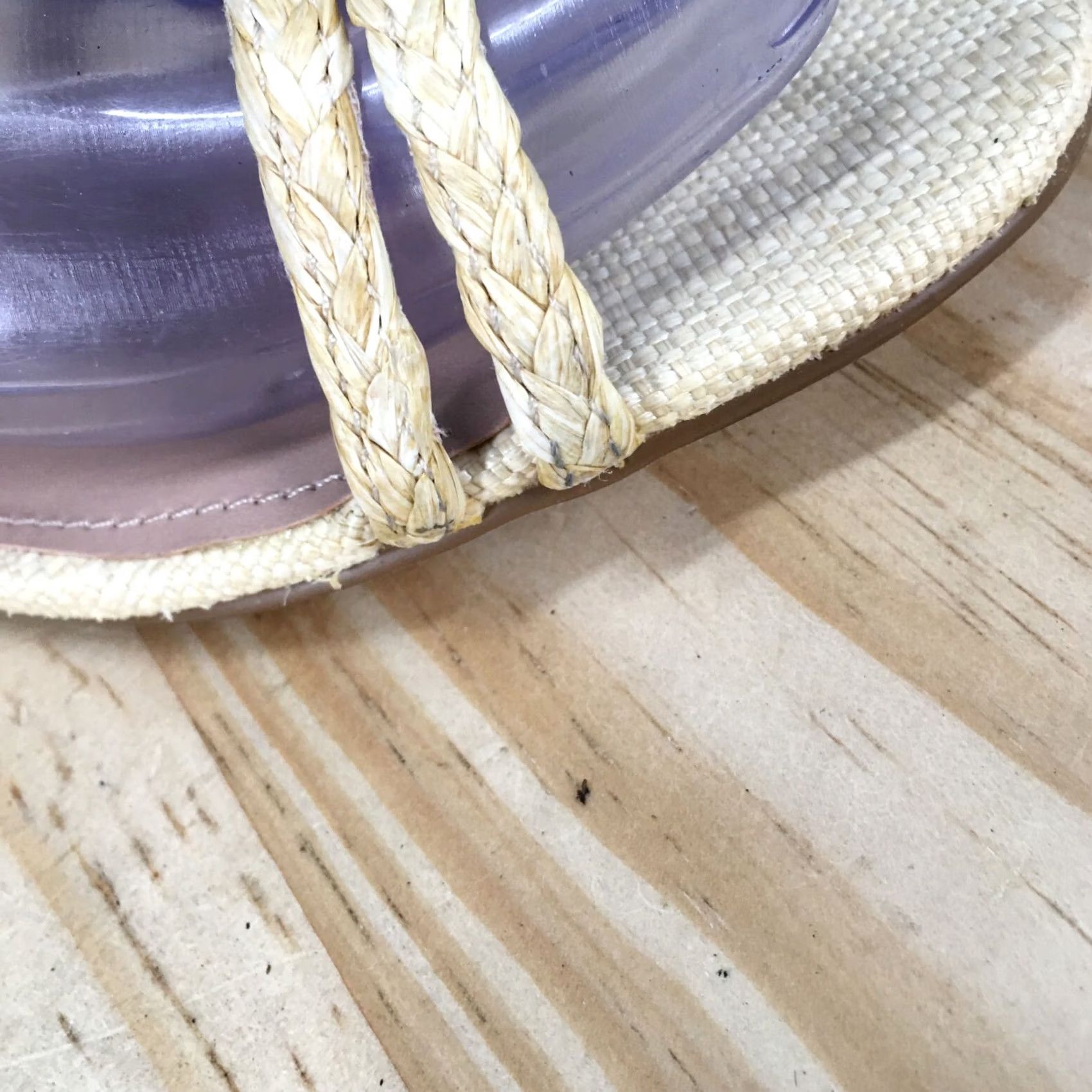 BCBGeneration BCBGeneration Sandals Womens 8 M Dexti Braided Casual Slip On Slide Beige Size US 8 / IT 38 - 3 Thumbnail