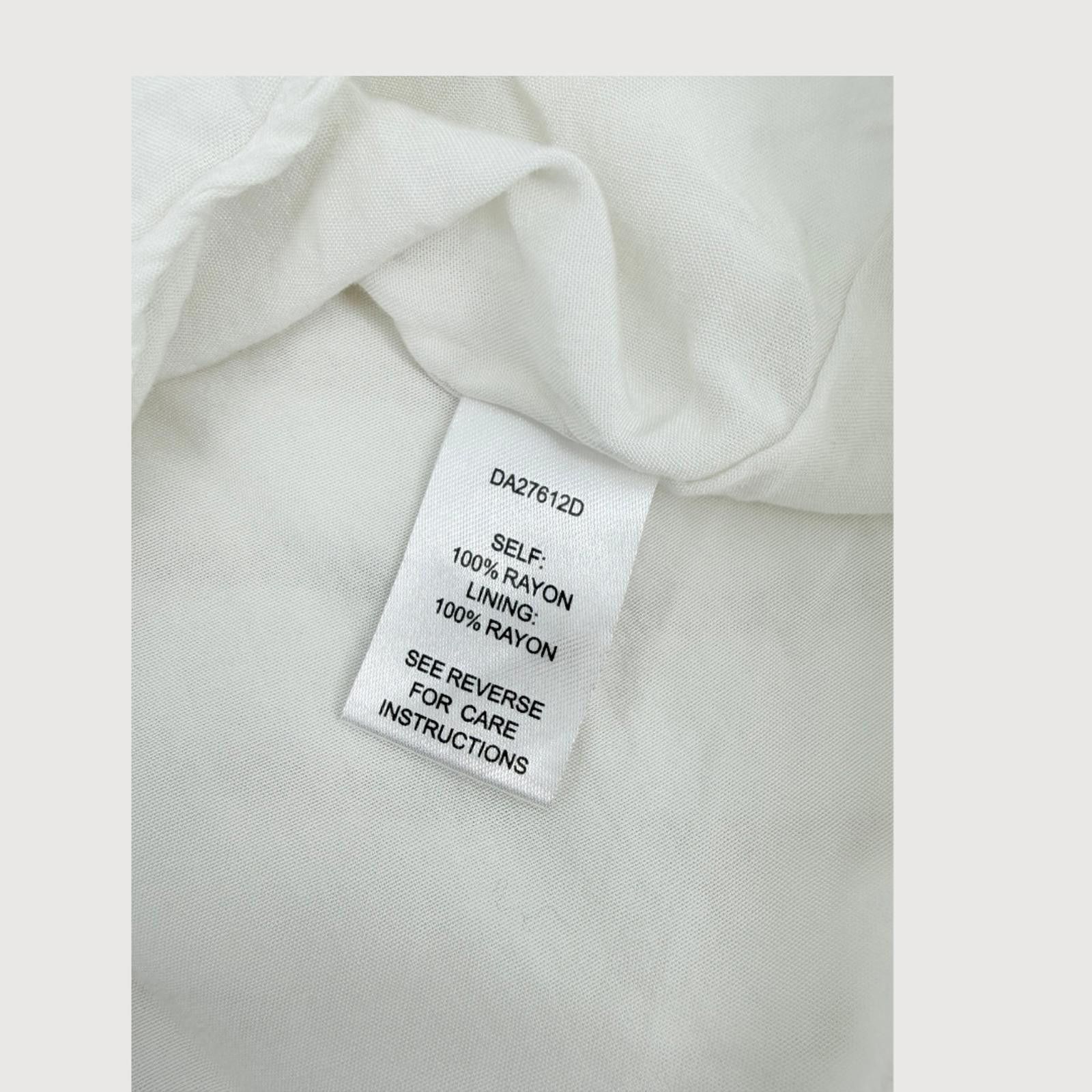 Kai Aakmann AAKAA Dress Boho Handkerchief Hem Ivory Stripe M Size M / US 6-8 / IT 42-44 - 5 Thumbnail