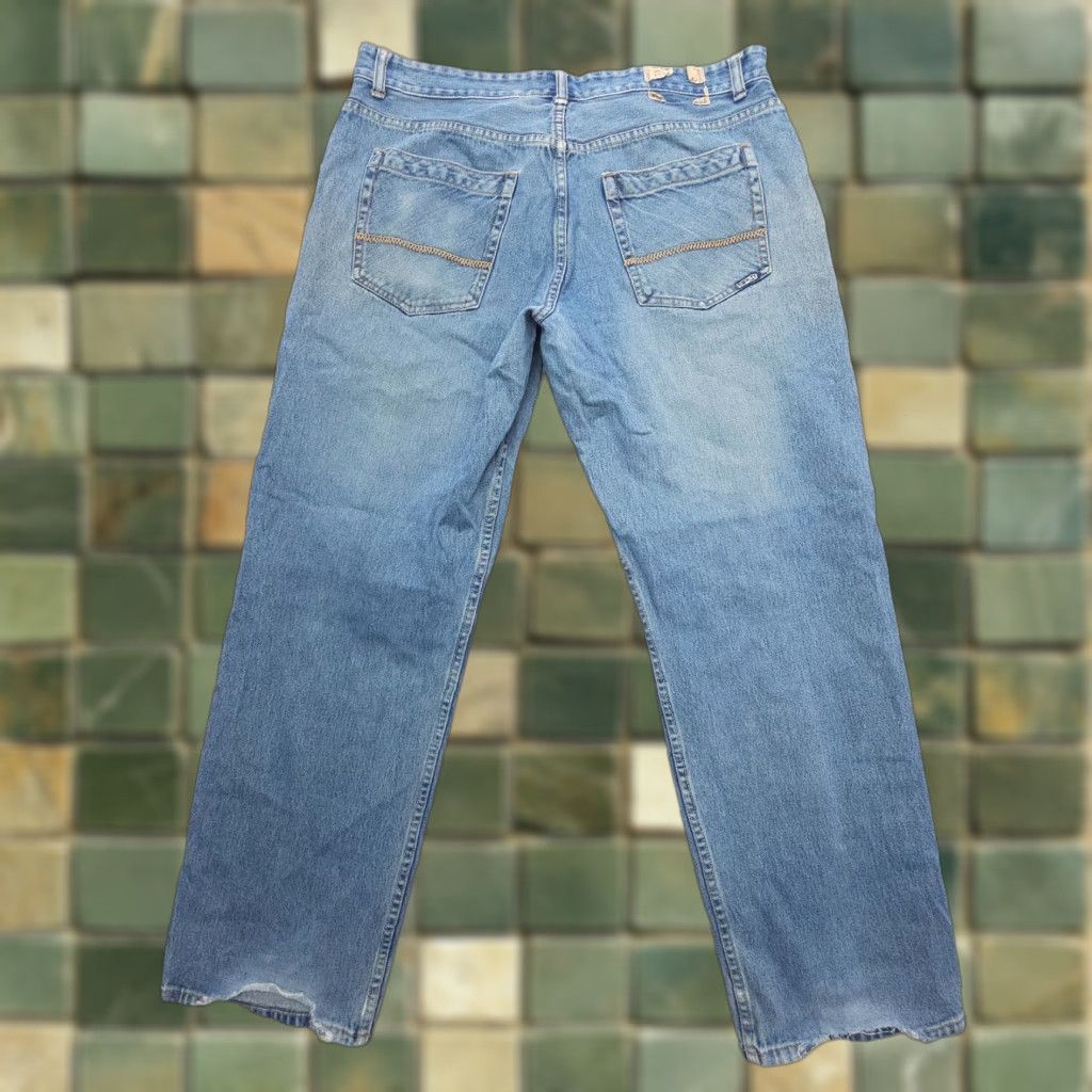 Vintage VTG Split Jeans Mens 36 x 30 Blue Streetwear 90s American Button Fly Baggy Jeans Size US 36 / EU 52 - 1 Thumbnail