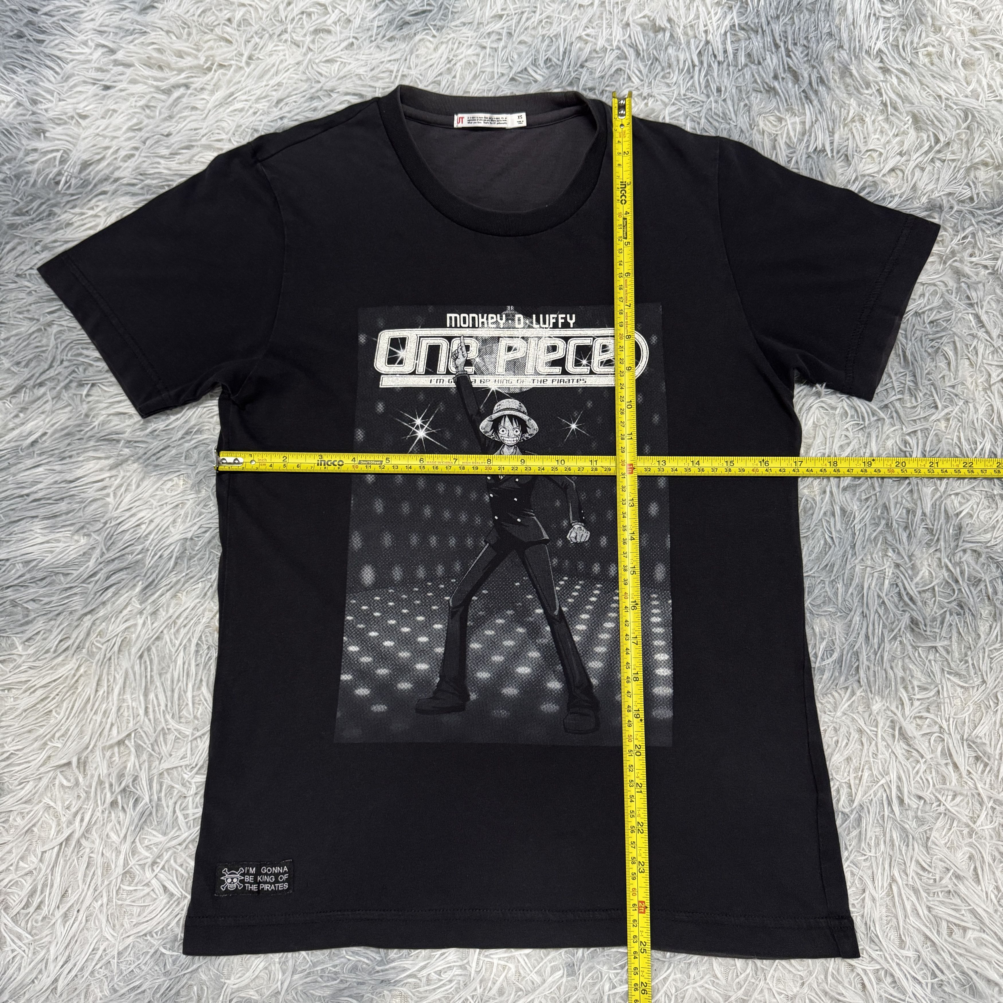 Uniqlo One Piece Monkey D Luffy Anime Glitter Sunfaded Tshirt Size US XS / EU 42 / 0 - 5 Thumbnail