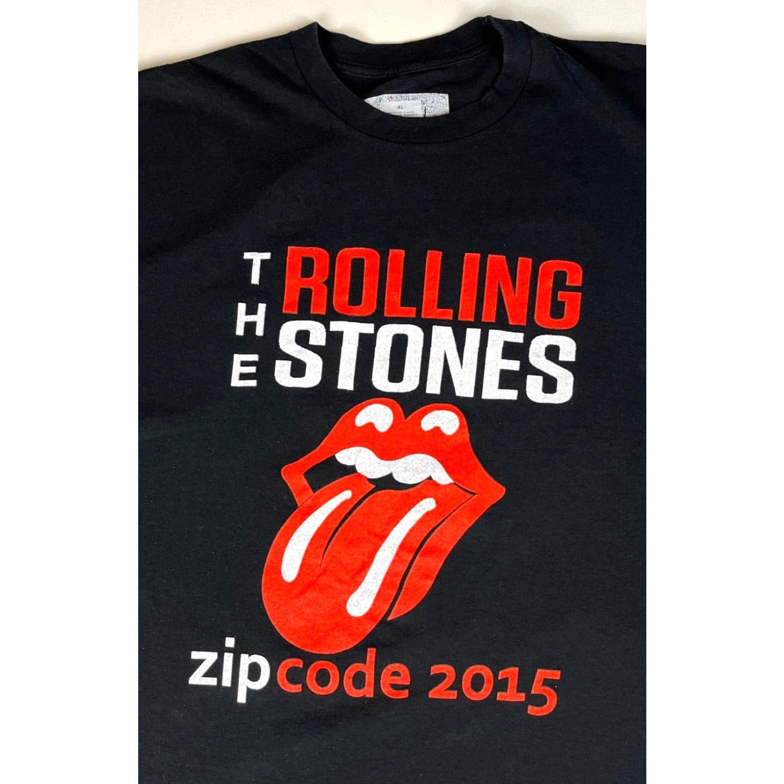 Vintage VINTAGE The Rolling Stones Zip Code Tour 2015 T-Shirt Double-Sided XL Black Cotton Crew Neck Short Sleeve Men Mus ic Rock Shirt XXL Size US XL / EU 56 / 4 - 4 Thumbnail