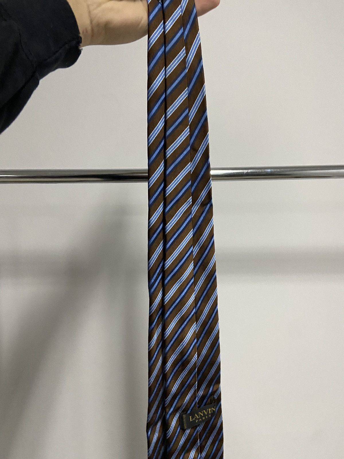 Lanvin × Vintage Lanvin Paris Tie Vintage Luxury Made in Italy overprint Size ONE SIZE - 2 Thumbnail
