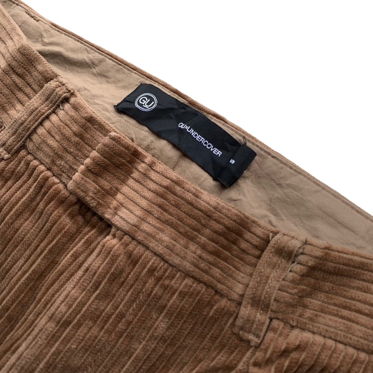 Designer × Japanese Brand × Undercover GU Undercover Women's Ribbon Bow Corduroy Wide Trousers Size 27" / US 4 / IT 40 - 3 Thumbnail