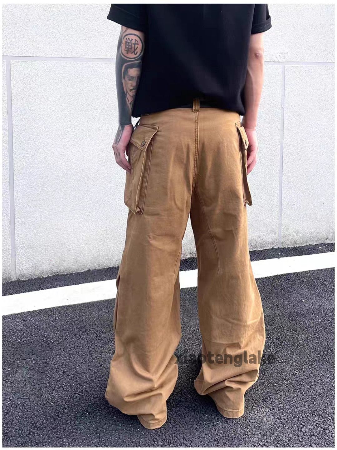 Vintage Unisex outdoor utility loose baggy military cargo pants Size US 32 / EU 48 - 4 Thumbnail