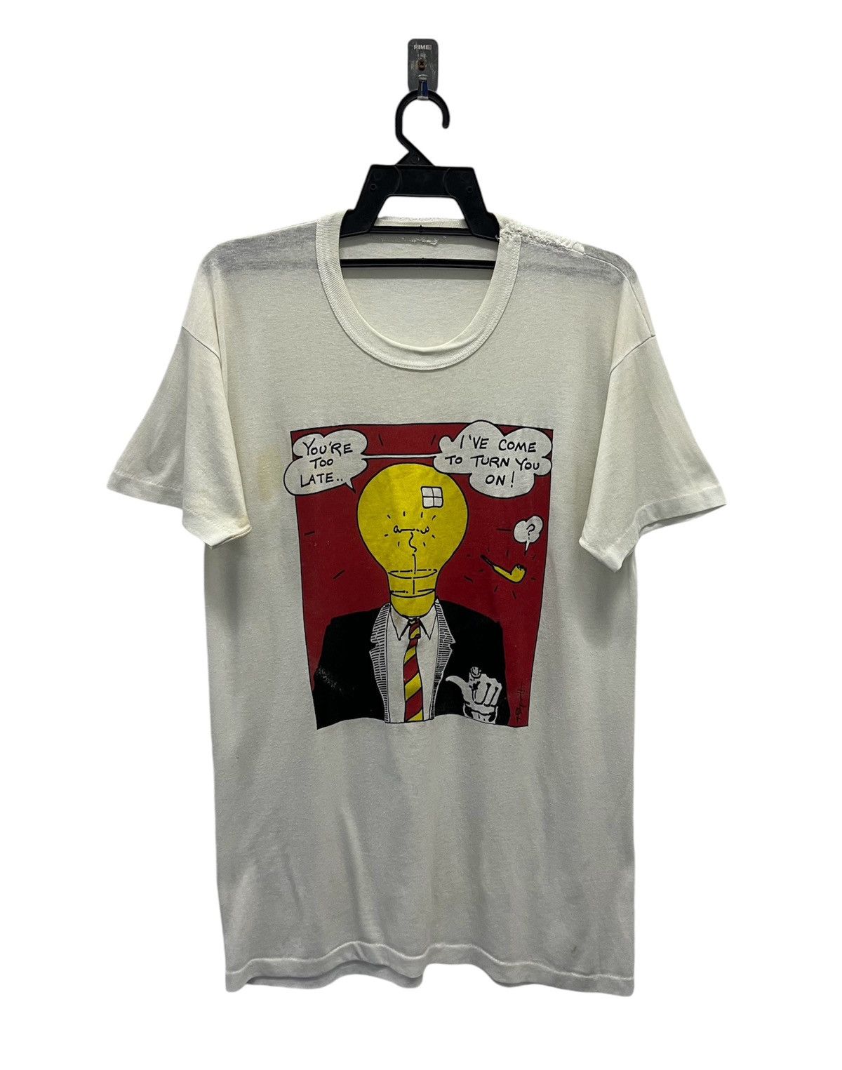 Band Tees RARE VINTAGE ROBYN HITCHCOCK THE MAN WITH LIGHTBULD HEAD Size US M / EU 48-50 / 2 - 1 Thumbnail