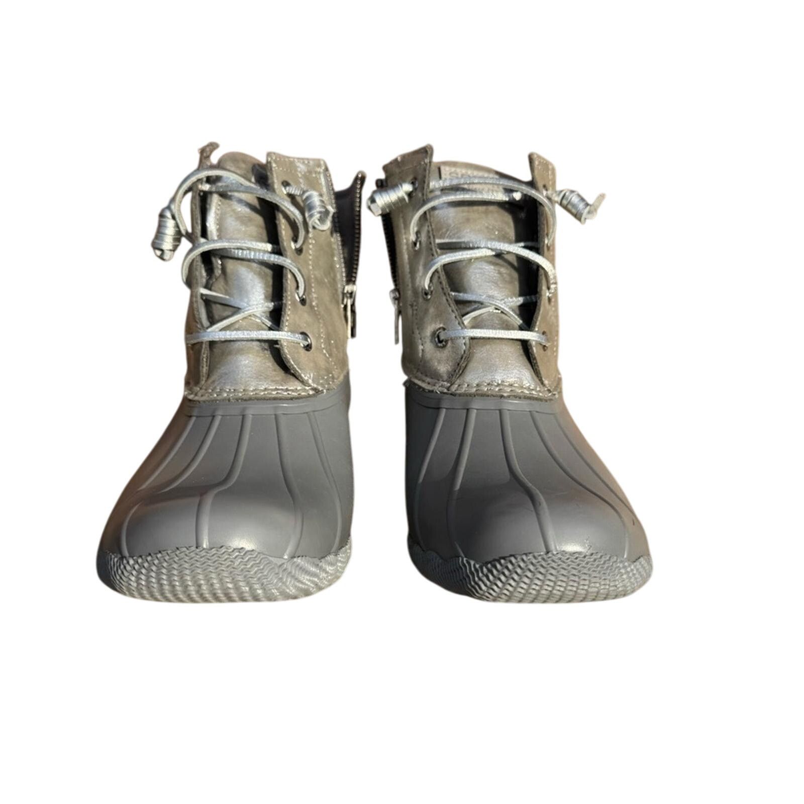 Sperry Sperry Silver & Gray Duck Boots Size US 9 / IT 39 - 4 Thumbnail