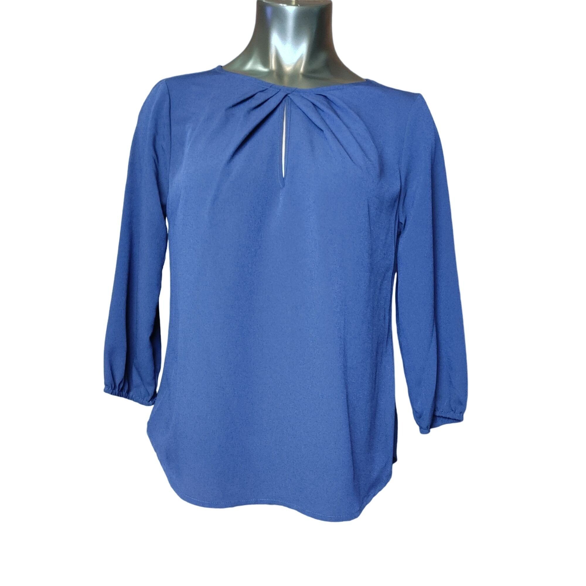 Other NWT New York & Company 7th Avenue Design Studio Blue Peek-a- Size S / US 4 / IT 40 - 1 Thumbnail