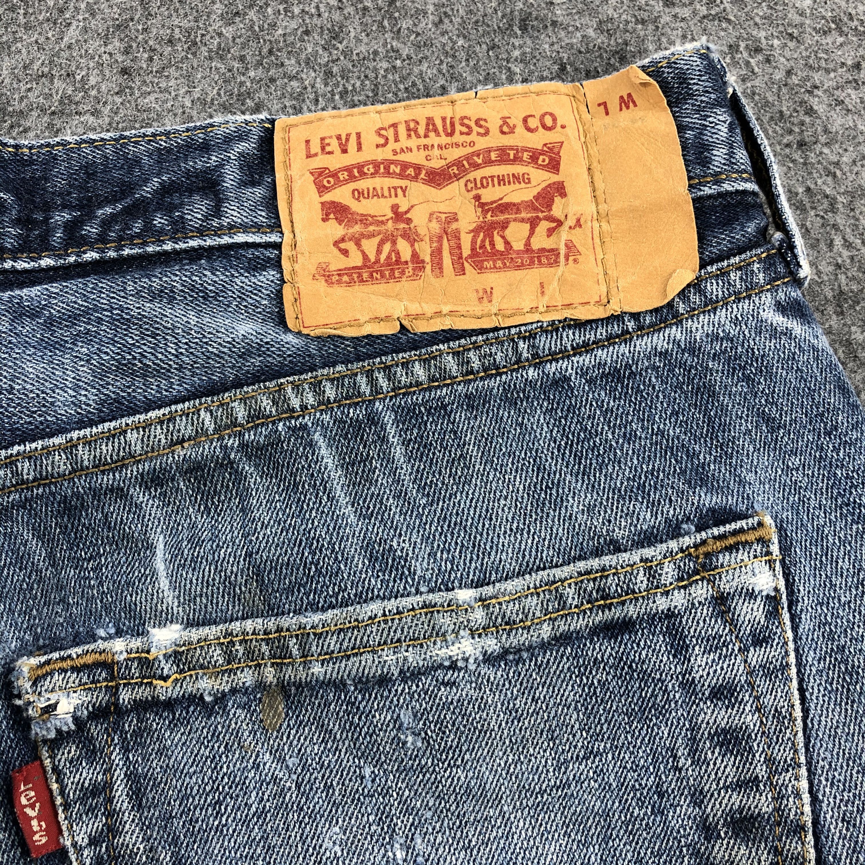 Levi's Vintage Blue Wash Levis 501 Jeans-JM2073 Size US 34 / EU 50 - 6 Thumbnail