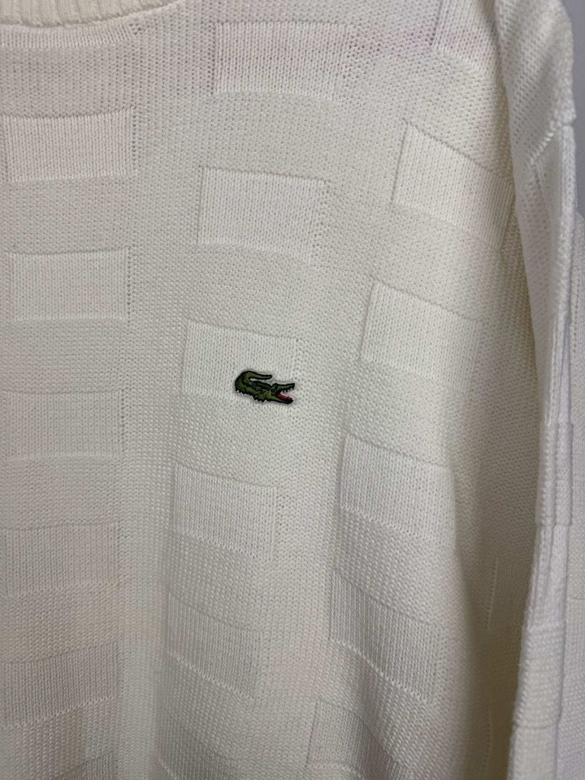 Lacoste × Vintage 90s Sweater Lacoste Vintage Knitting Size US L / EU 52-54 / 3 - 3 Thumbnail
