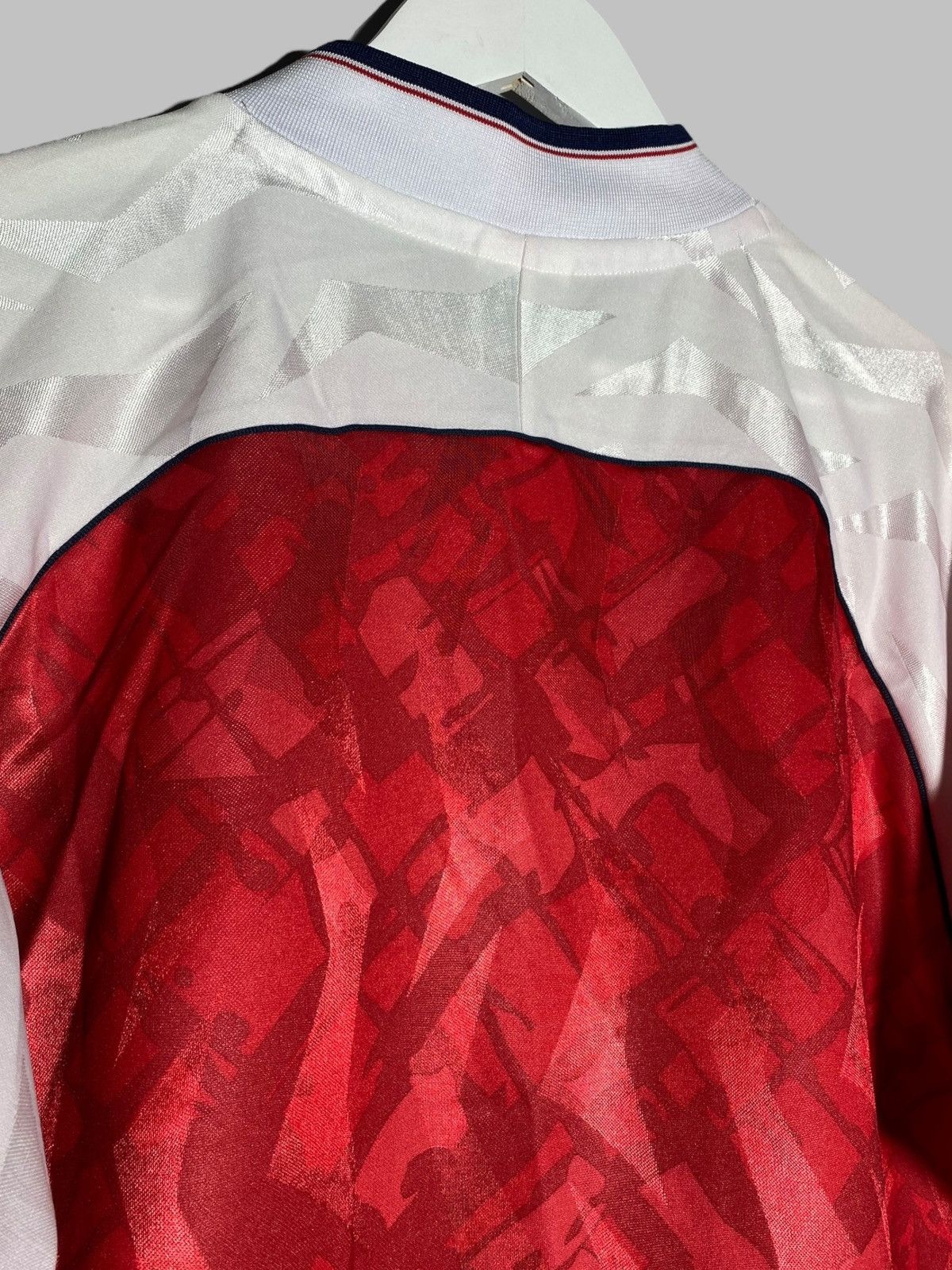 Other Vintage Arsenal London JVC Score Draw Jersey Football Shirt Size US L / EU 52-54 / 3 - 6 Thumbnail