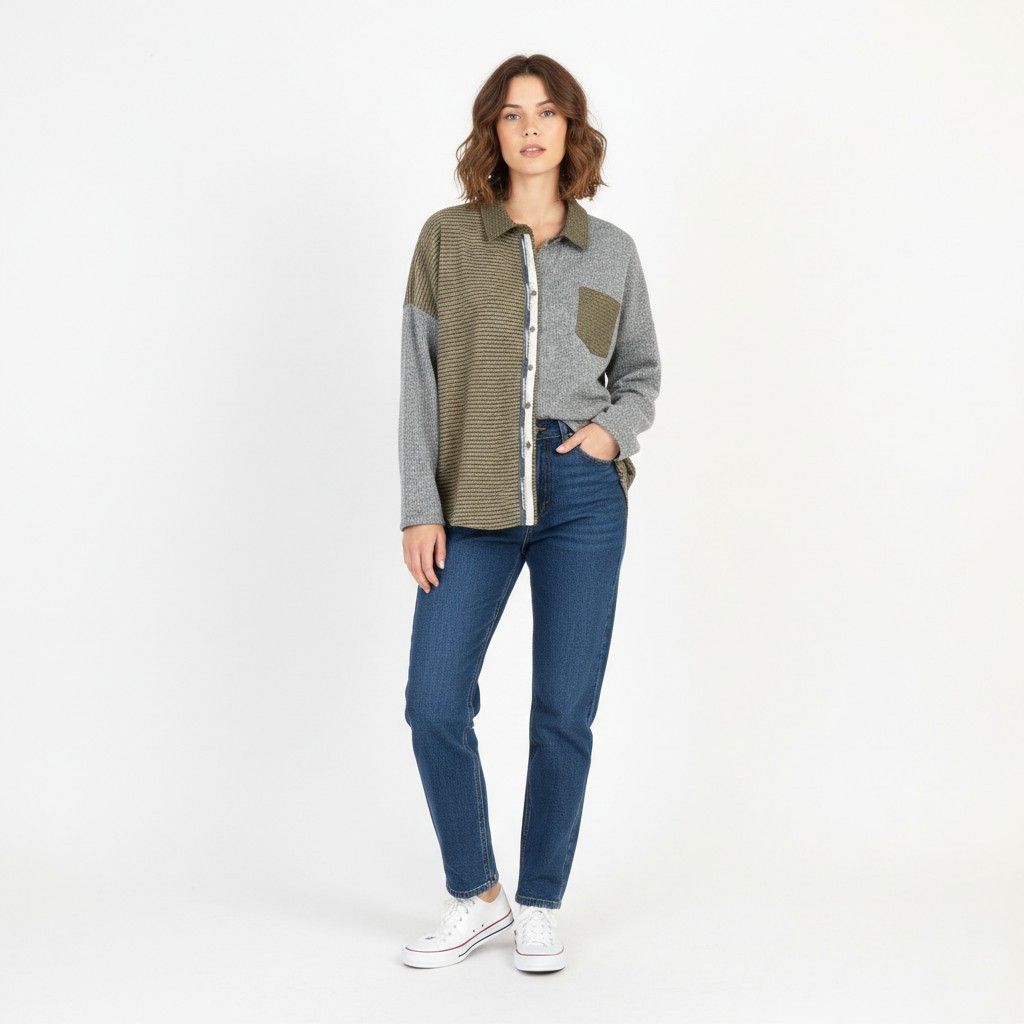 Other Made in Italy Women M Casual Shirt Green 6466 Size M / US 6-8 / IT 42-44 - 1 Thumbnail