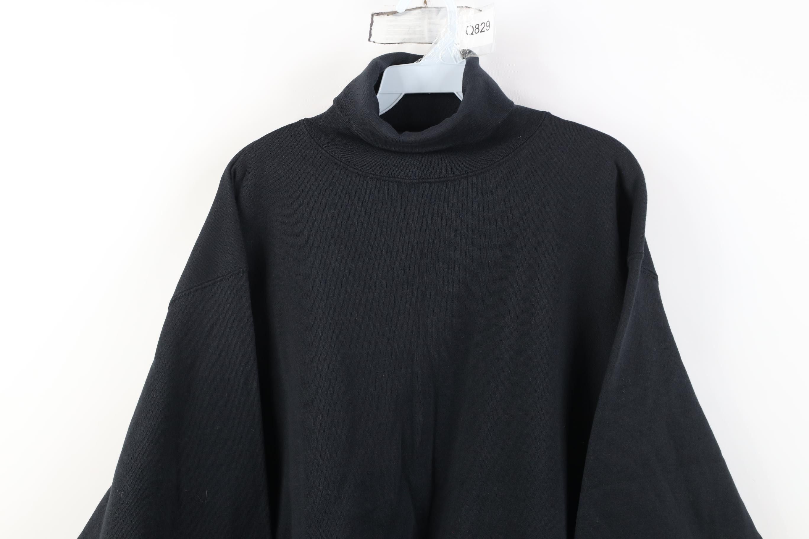 Vintage Deadstock Vintage 90s Streetwear Turtleneck Sweatshirt USA Size US L / EU 52-54 / 3 - 2 Thumbnail