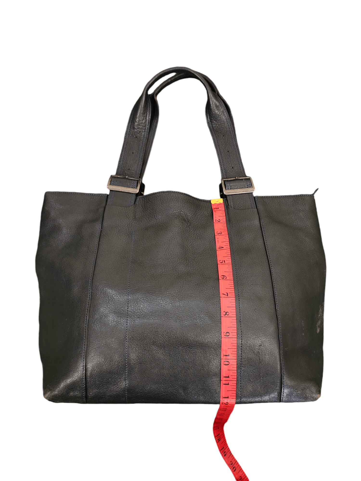 Genuine Leather Vintage Wogna Kagawa Japan Patina Olive Leather Tote Bag Size ONE SIZE - 14 Thumbnail