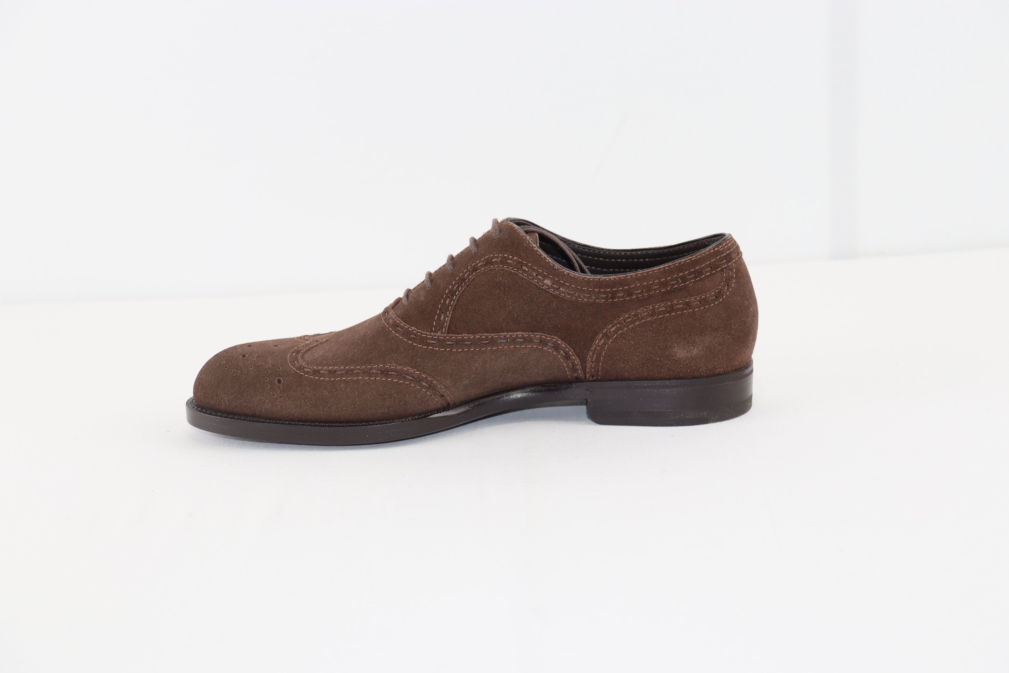Bottega Veneta o1rshd1 Calf Skin Suede Leather Sole Shoe in Brown Size US 8 / EU 41 - 2 Thumbnail