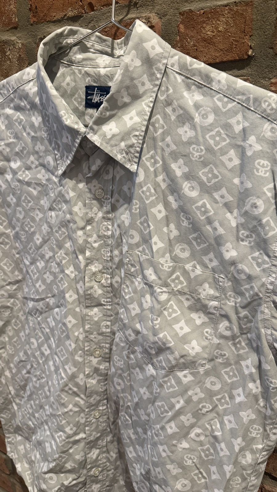 Stussy Vintage Stüssy Monogram Shirt Sz Medium 90s Very Rare Size US M / EU 48-50 / 2 - 4 Thumbnail