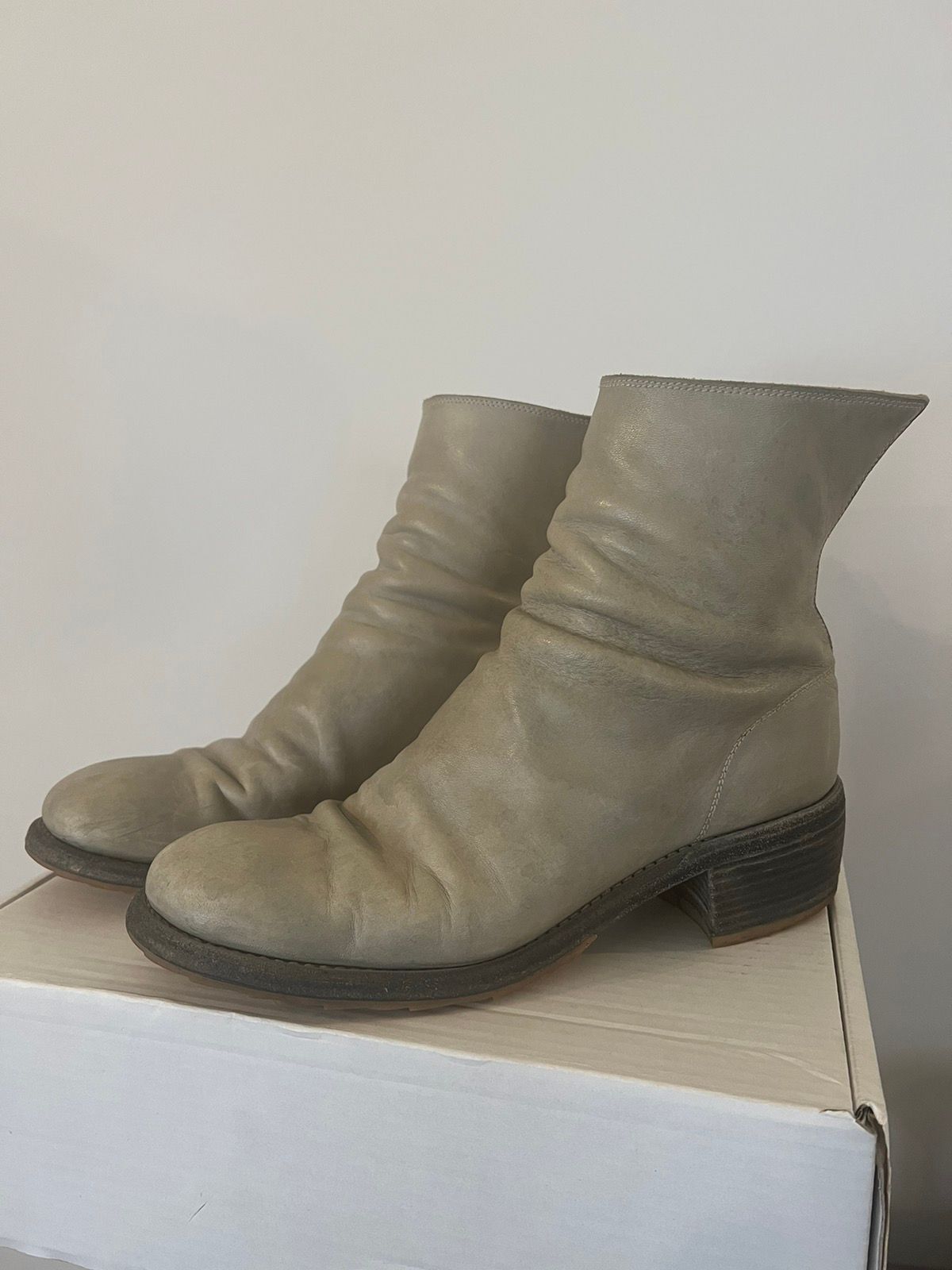Pre-owned Guidi 796 Shoes In Grey