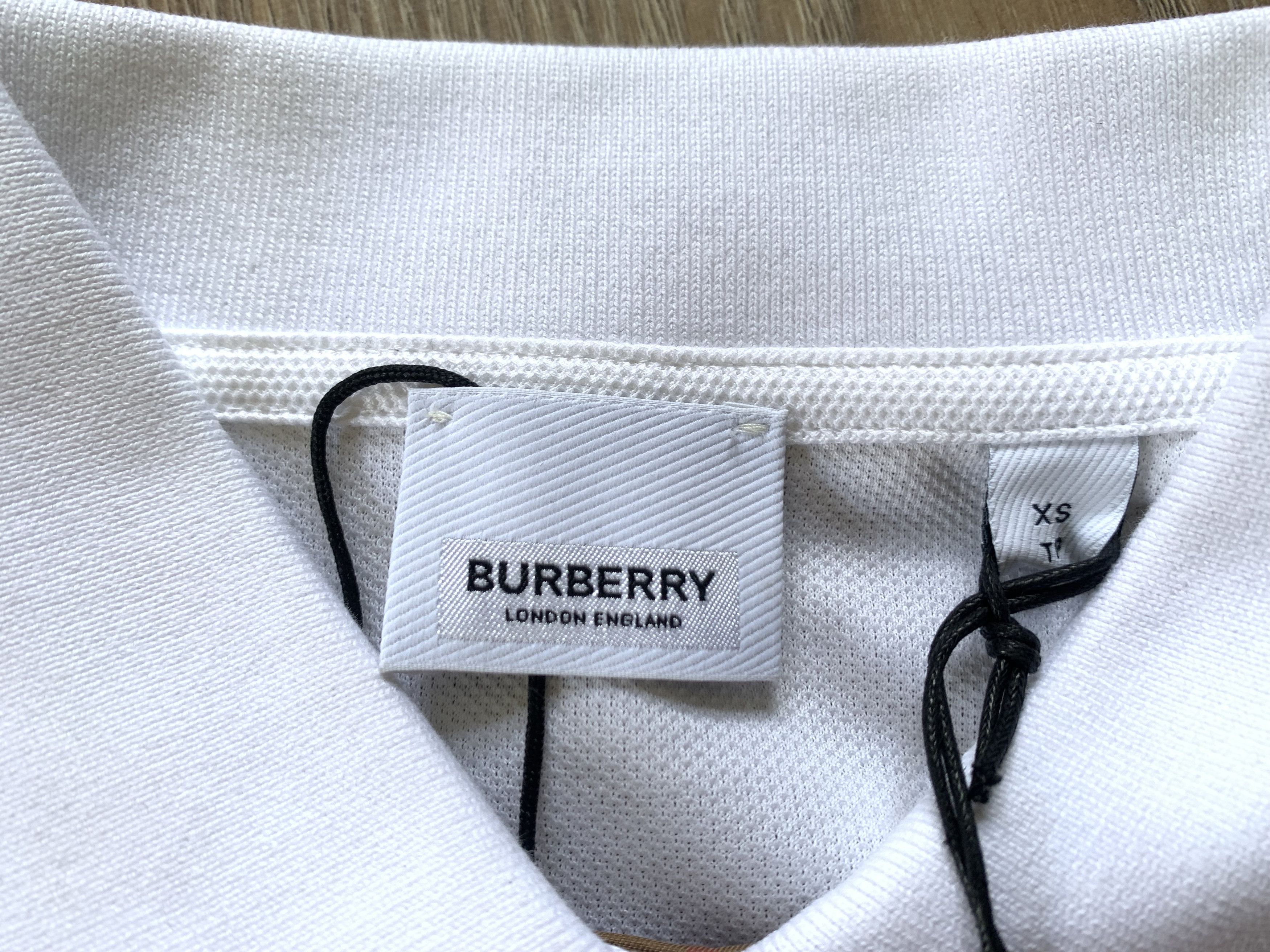 Burberry Burberry Malleco Womens White Cotton Polo Size XS / US 0-2 / IT 36-38 - 6 Thumbnail