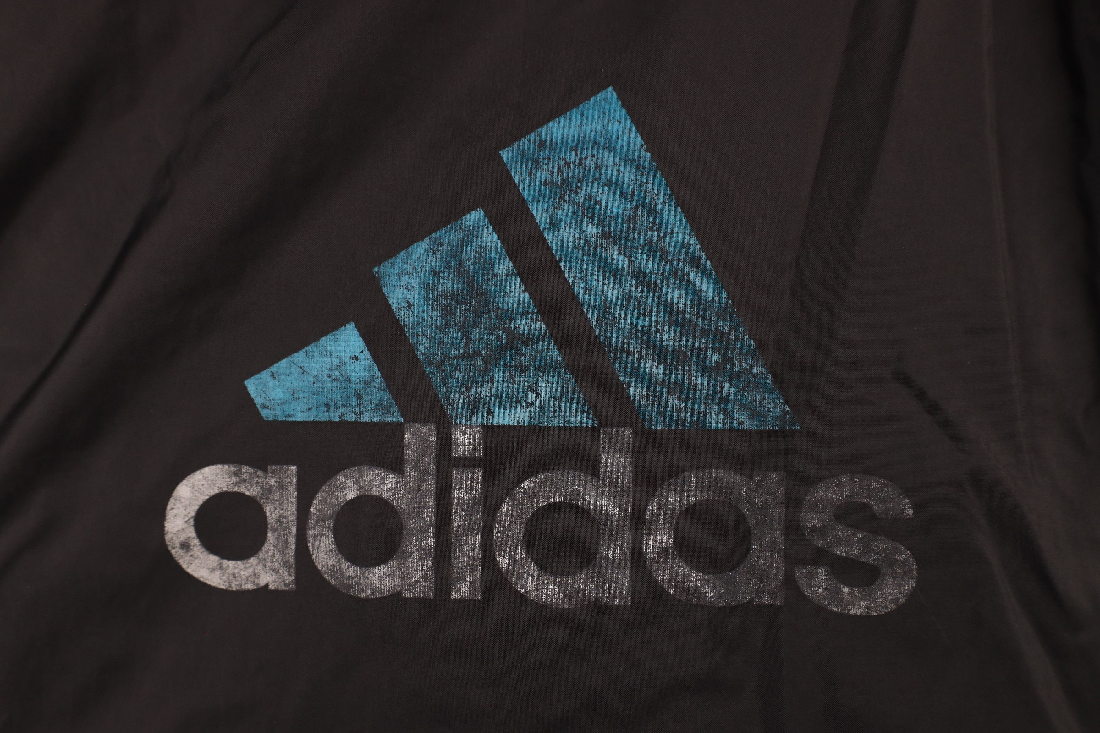 Adidas × Vintage Vintage 90s Adidas Spell Out Lined Hooded Windbreaker Jacket Size US XL / EU 56 / 4 - 12 Thumbnail