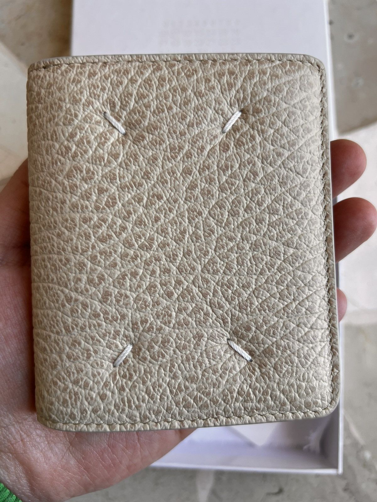 Maison Margiela Maison Margiela Leather Wallet Beige grain 11 cards holder Size ONE SIZE - 6 Thumbnail