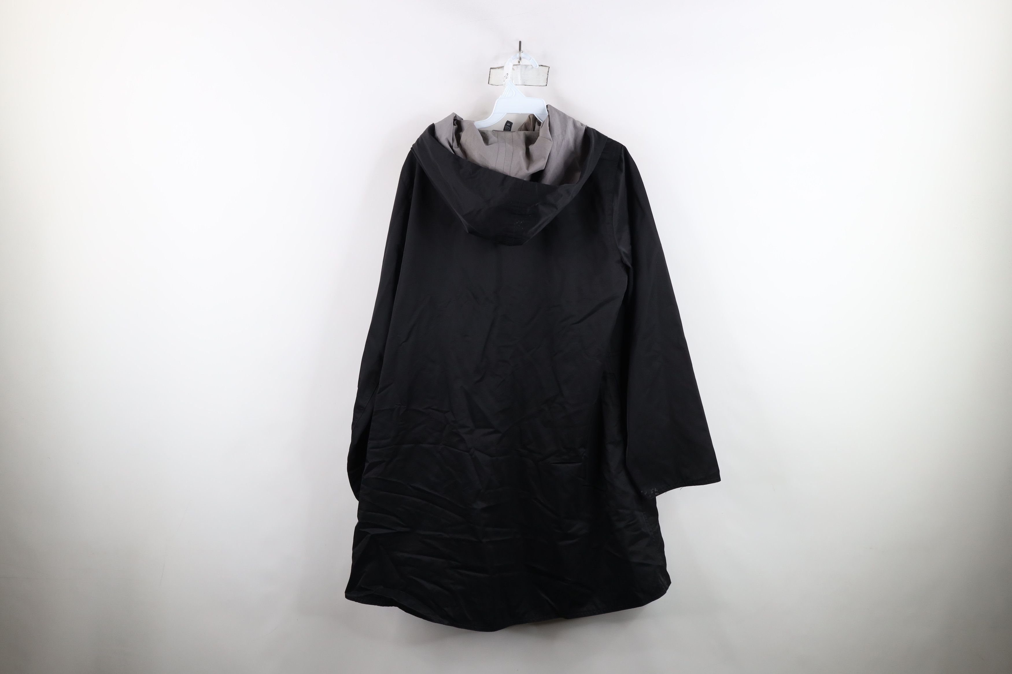 Eileen Fisher × Vintage Eileen Fisher Reversible Asymmetrical Button Hooded Jacket Size S / US 4 / IT 40 - 10 Thumbnail