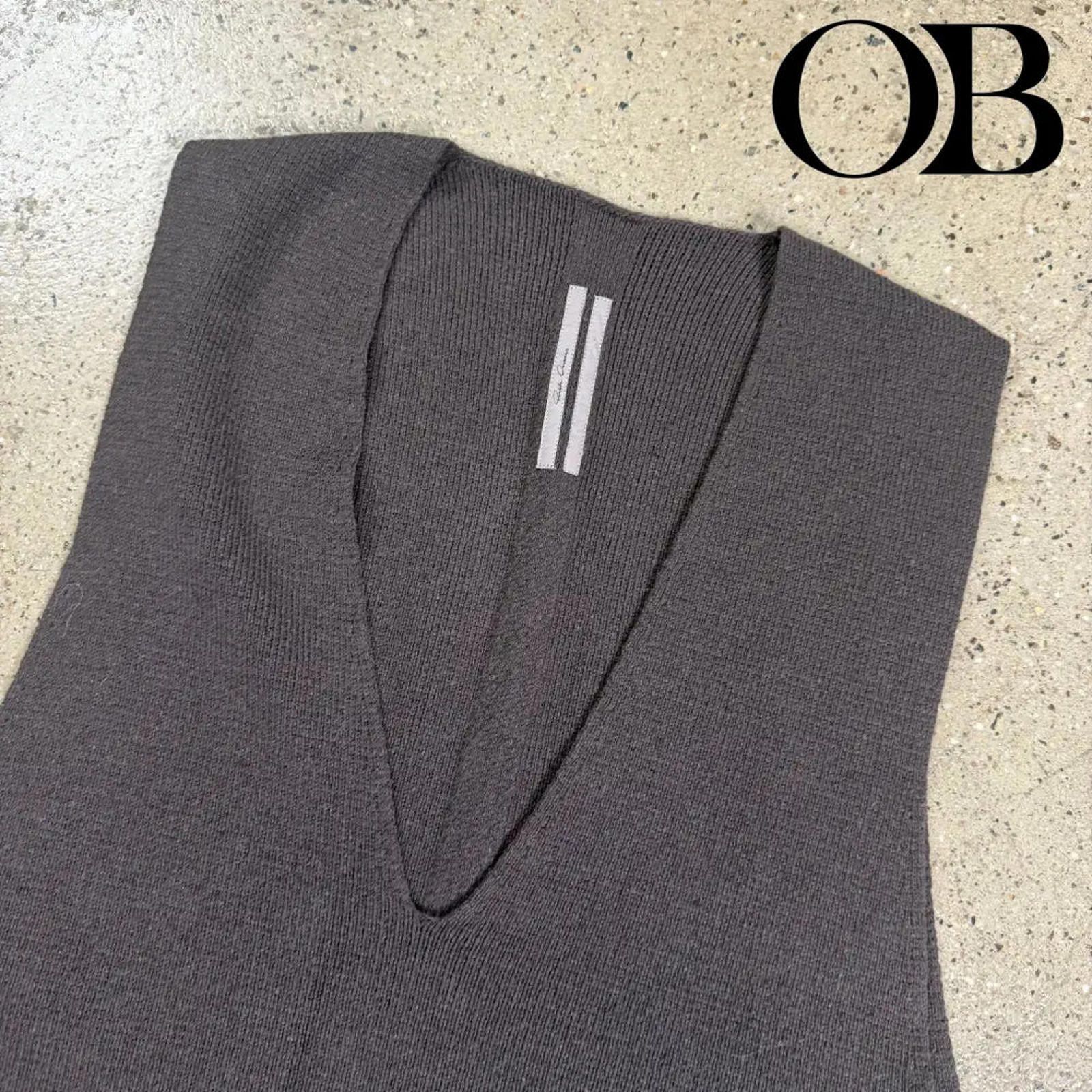 Rick Owens Rick Owens V-Tank Cashmere Vest Size US L / EU 52-54 / 3 - 3 Thumbnail